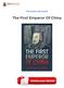 Download The First Emperor Of China Kindle