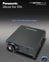 PT-DW7000U/U-K. DLP -Based WXGA Projector PT-DW7000U-K