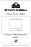 SERVICE MANUAL MATSUI 1410R/1410T/2010R. TV Version 1.1. This Manual is available in Electronic format.