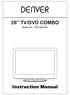 26 TV/DVD COMBO Model NO.: TFD-2627MC