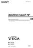Trinitron Color TV KV-DR34 KV-DR29
