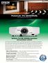PowerLite Pro G5450WUNL Multimedia Projector