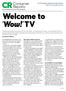 Welcome to Wow! TV. For the latest ratings and information, visit ConsumerReports.org