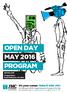 OPEN DAY MAY 2016 PROGRAM