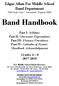 Band Handbook. Part I: Syllabus Part II: Classroom Expectations Part III: Finance Procedures Part IV: Calendar of Events/ Handbook Acknowledgement