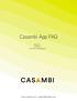 Casambi App FAQ. Version Casambi Technologies Oy.