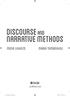 Discourse and narrative MethoDs