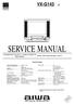 SERVICE MANUAL VX-G143 DATA. S/M Code No N1 INTEGRATED COLOR TV / VIDEO CASSETTE RECORDER BASIC TAPE MECHANISM : OVD-6 SPECIFICATIONS