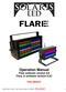 Operation Manual Flare software version 8.8 Flare Jr software version 9.3C
