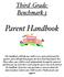 Parent Handbook! Third Grade: Benchmark 3!