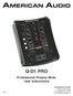 Q-D1 PRO Professional Preamp Mixer User Instructions