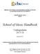 School of Music Handbook
