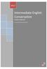 Intermediate English Conversation Student Manual. Mormon Helping Hands English Class