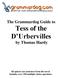 The Grammardog Guide to Tess of the D Urbervilles. by Thomas Hardy