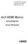 4x2 HDMI Matrix MX42NN00RK User Manual