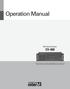 Operation Manual. HD Video Streamer CV-400