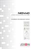 NIO440 8 channel bidirectional Ethernet/SDI Bridge. Installation and Operation manual