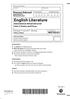 English Literature *P52301A0128* Pearson Edexcel P52301A. International Advanced Level Unit 3: Poetry and Prose. International Advanced Level