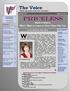 The Voice Member Newsletter of The Voice Foundation PRICELESS. by Kim Steinhauer, PhD, Editor