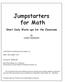 Jumpstarters for Math