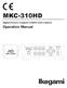 MKC-310HD. Operation Manual. Digital Process Compact 3CMOS Color Camera MKC-310HD MKC-310HD FUNCTION/SET POWER MENU AWB GAIN PAINT/AE BARS FREEZ SCENE