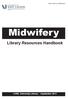 Midwifery Library Resources Handbook