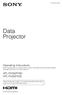 Data Projector VPL-FH35/FH30 VPL-FX35/FX (1)