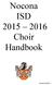 Nocona ISD Choir Handbook