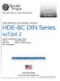 HDE-8C DIN Series w/opt 2