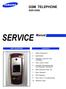 GSM TELEPHONE SGH-X550 GSM TELEPHONE CONTENTS. 1. Safety Precautions. 2. Specification. 3. Operation Instruction and Installation