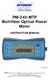 PM-240-MTP Multifiber Optical Power Meter INSTRUCTION MANUAL