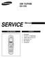 SERVICE Manual GSM TELEPHONE SGH-E Specification. 2. Flow Chart of Troubleshooting. 3. Exploded Views and Parts List. 4. Electrical Parts List