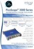 PicoScope 3000 Series HIGH-PERFORMANCE 4-CHANNEL OSCILLOSCOPES