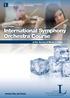 International Symphony Orchestra Course
