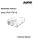Multimedia Projector PLC-XW15 MODEL. Owner's Manual