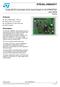 STEVAL-IHM043V1. 6-step BLDC sensorless driver board based on the STM32F051 and L6234. Features. Description