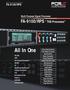 All In One. FA-9100/RPS THE Processor FA-9100/RPS. Multi Purpose Signal Processor