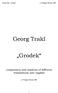 Georg Trakl Grodek (c) Weilguny Thomas, Georg Trakl. Grodek. comparison and analysis of different translations into english