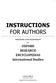 INSTRUCTIONS FOR AUTHORS