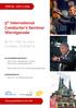 5 th International Conductor s Seminar Wernigerode