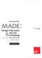 made: Design Education the Art of Making March 2010 PROCEEDINGS th National Conference on the Beginning Design Student