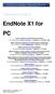 EndNote X1 for PC. Science Foundation Ireland (SFI) Liaison Librarian Ms. Jessica Eustace,   Telephone: / 1805)