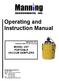 Operating and Instruction Manual