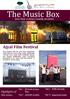 The Music Box. Ajyal Film Festival. Highlights of this issue... Qatar Music Academy s monthly newsletter. WMD Recitals. QF Darb Al Saai Tent