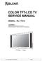 COLOR TFT-LCD TV SERVICE MANUAL