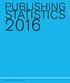 PUBLISHING STATISTICS. The Swedish Publishers Association