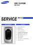 GSM TELEPHONE SGH-T619 GSM TELEPHONE CONTENTS. 1. Safety Precautions. 2. Specification. 3. Product Function. 4. Array course control