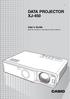 DATA PROJECTOR XJ-450. User s Guide Keep this manual in a safe place for future reference.