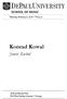 Thursday, February 15, :00 p.m. Konrad Kowal. Junior Recital. DePaul Recital Hall 804 West Belden Avenue Chicago