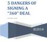 5 DANGERS OF SIGNING A 360 DEAL BY BARRY CHASE